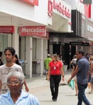 Lojas do Centro de Maceió fecham no Dia do Comerciário