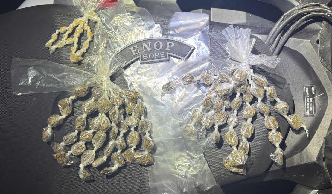 Polícia Militar apreende drogas e detém dois suspeitos em Colônia Leopoldina