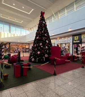 Chegada do Papai Noel neste sábado marca o início das festividades natalinas no Partage Arapiraca Shopping