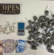 Jovem é presa com 29 pedras de crack no município de Major Izidoro