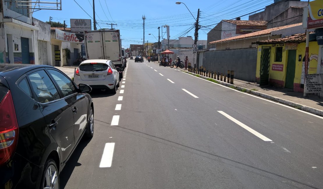SMTT intensifica serviços de sinalização nas vias de Maceió