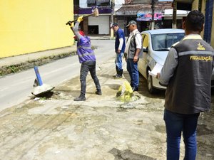 Prefeitura desobstrui mais uma área pública na parte alta de Maceió