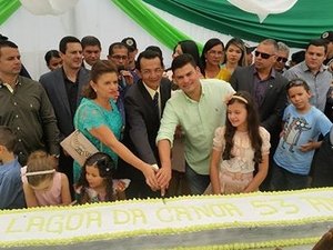 Inauguração de obras marca a emancipação política de Lagoa da Canoa
