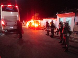 BPRv realiza escolta de ônibus de clube de futebol alagoano