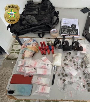 Polícia Civil prende suspeitos de homicídio em Girau do Ponciano e apreende materiais ilícitos
