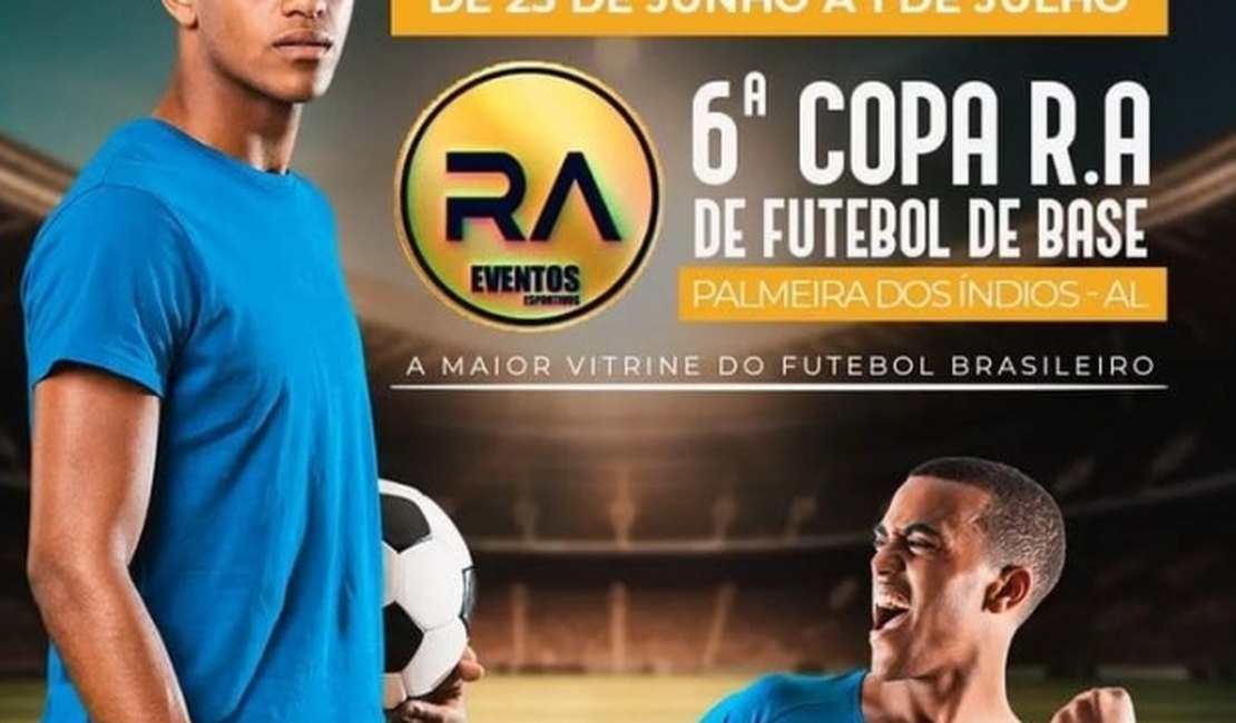 Palmeira realiza abertura da 6ª Copa RA de Futebol de Base no Estádio Juca Sampaio