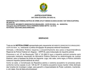 Juiz eleitoral determina investigação de pesquisa  em Coité do Noia