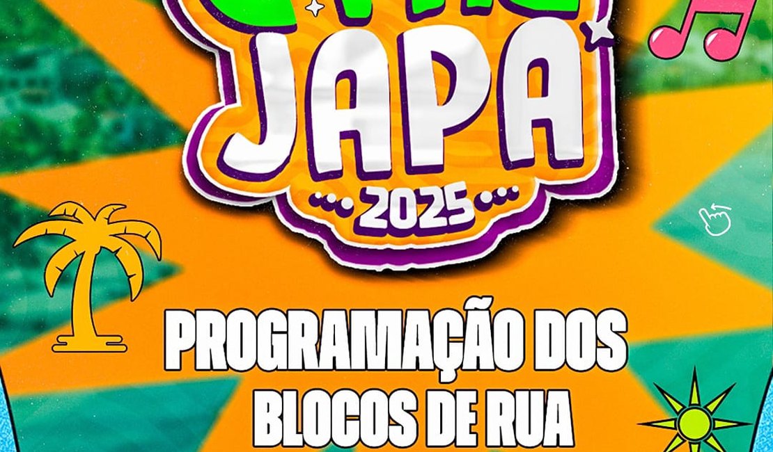 Prefeitura de Japaratinga divulga programação dos blocos carnavalescos