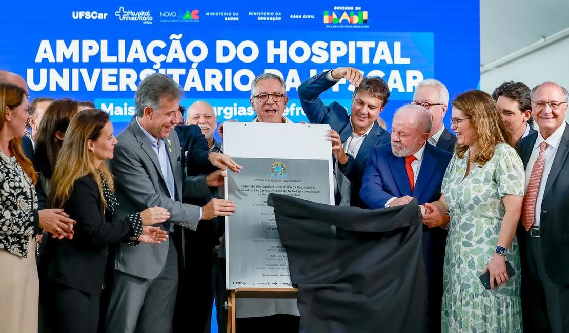 Lula inaugura novas áreas de hospital universitário de São Carlos
