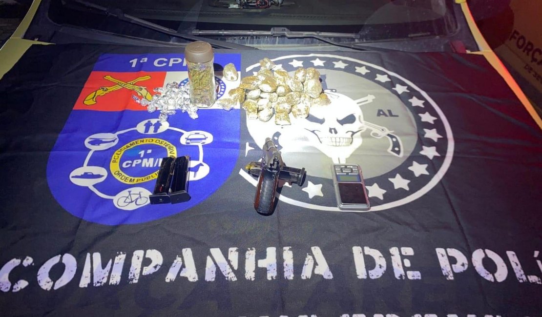 PM apreende armas e drogas durante ações no interior e na Região Metropolitana