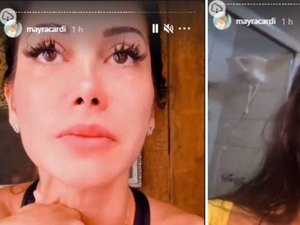 Mayra Cardi surge aos prantos e denuncia novo caso de agressão