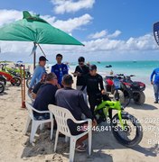 Prefeitura faz operação para coibir bicicletas motorizadas nas praias de Maragogi