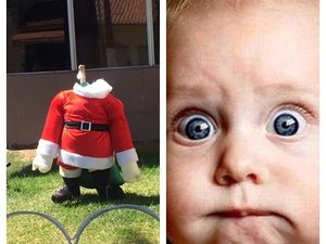Bonecos de Papai Noel são degolados em Bom Conselho