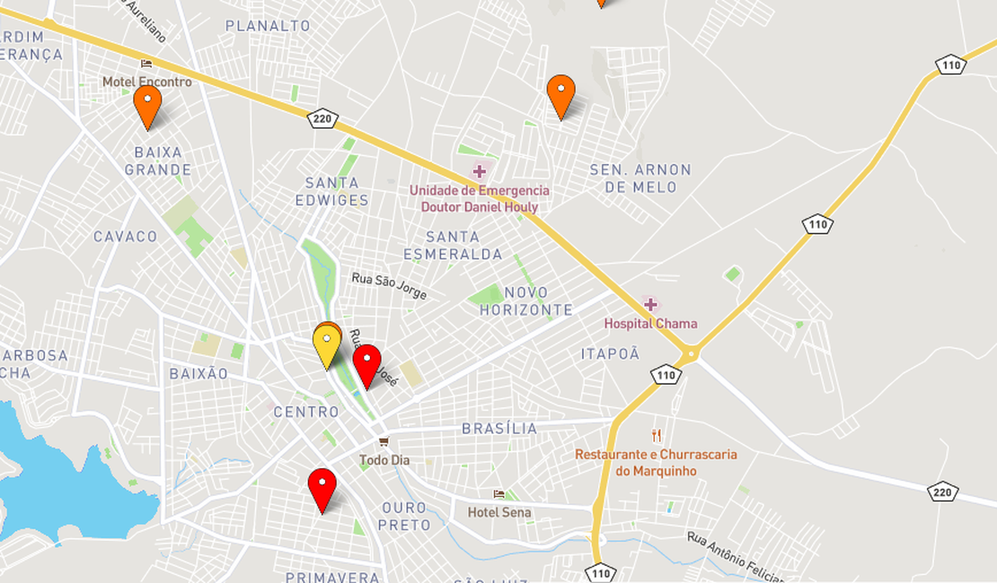 Arapiraca: Centro e Primavera são os bairros com maiores aglomerações