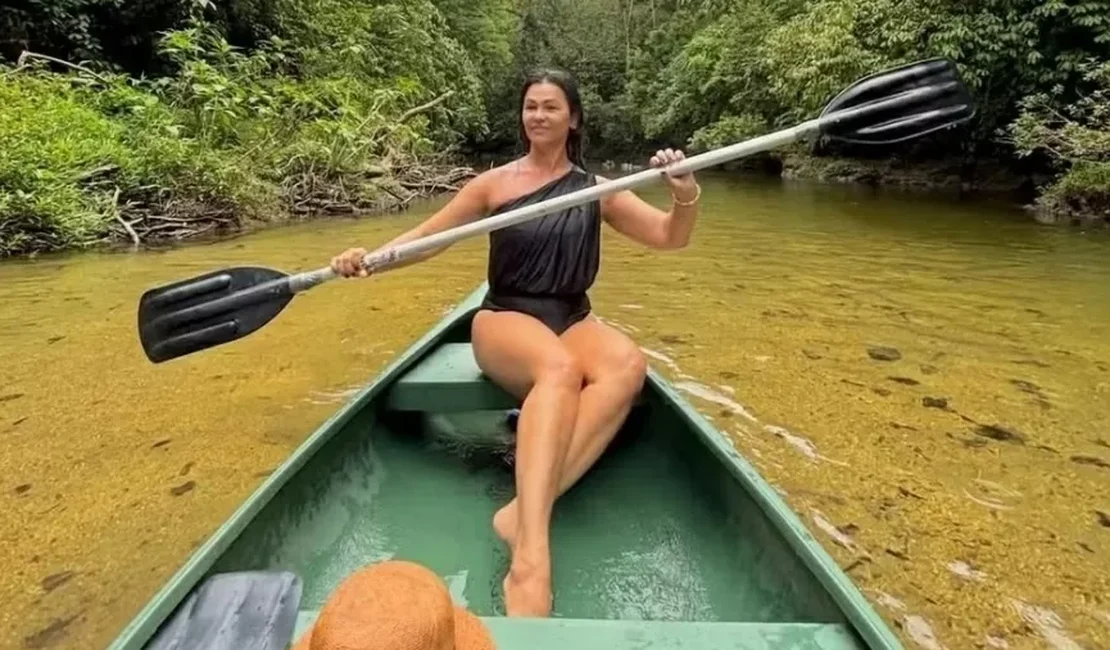 Ex-Tiazinha, Suzana Alves aproveita dias de lazer e aventura