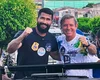 Cabo Bebeto e Fábio Costa participam de motocarreata em Boca da Mata