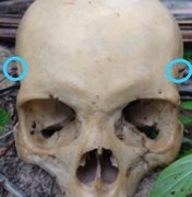 Crânio humano encontrado pode ter sido usado em magia negra