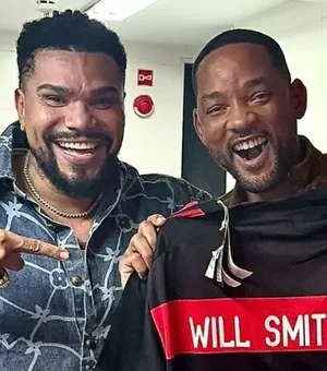 Naldo reencontra Will Smith após 11 anos: 'Bom te rever'