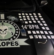 Drogas são encontradas dentro de residência de suspeito de tráfico em Campestre