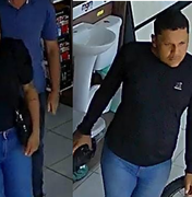 [Vídeo] Casal é flagrado furtando torneiras em loja de material de construção no Pilar