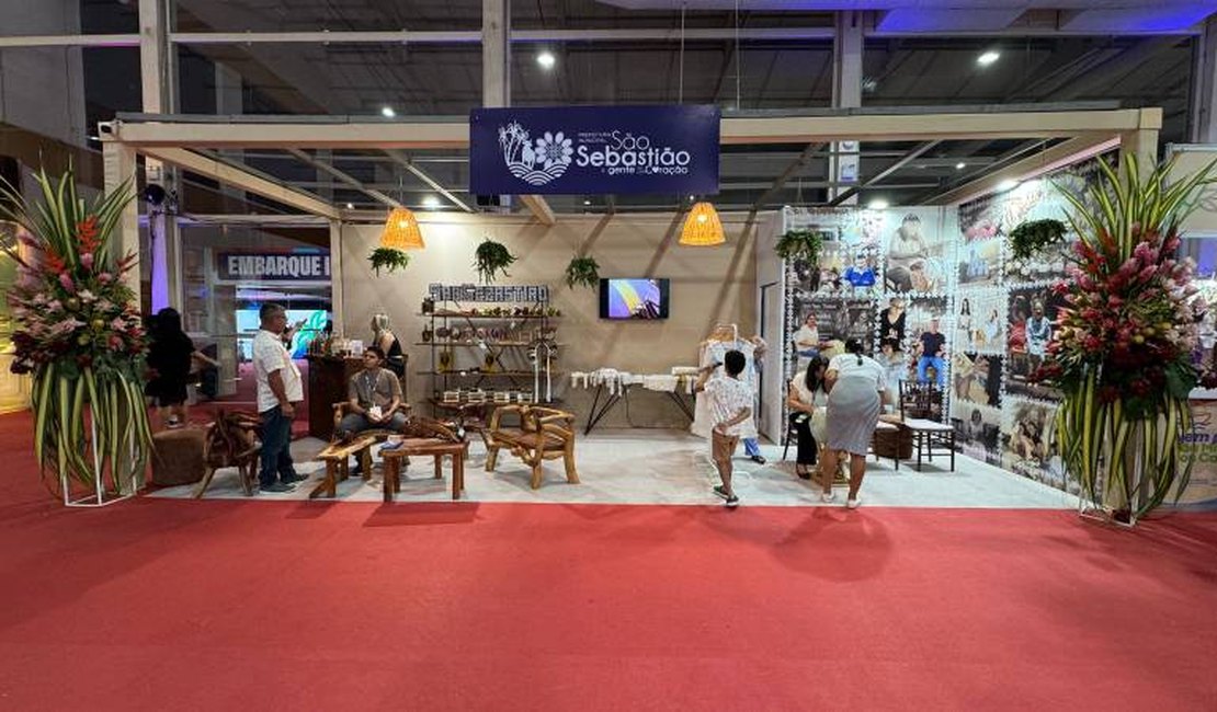 Estande de São Sebastião é destaque na Feira dos Municípios Alagoanos