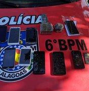 Homem é preso com drogas e dez celulares em Maragogi
