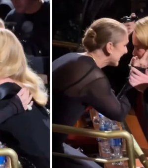 Adele se emociona ao ver Céline Dion na plateia de seu show em Las Vegas