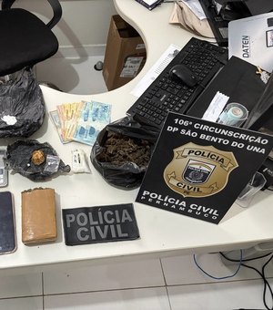 Após investigação em AL, operação prende dois e apreende drogas e armas em PE
