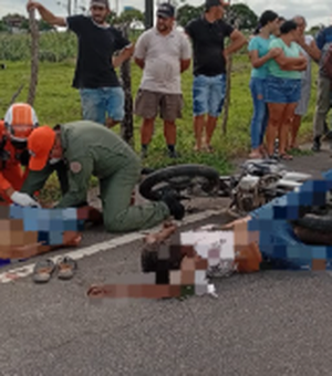 Uma pessoa morre e outra fica gravemente ferida em queda de moto na AL-115