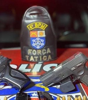 Apreensão de armas de fogo pela PM aumenta 9% no primeiro semestre